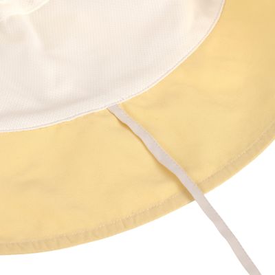 Lässig Checkerboard Vissers Hoedje - 1-3 Jaar - Yellow/Sea Salt 