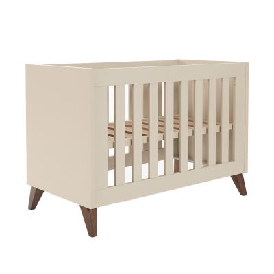 TWF Ledikant 60 x 120 - Commode XL 3 Laden 1 Deur Salerno Metaal - Hanglegkast 2 Deuren 1 Lade Salerno Walnoot