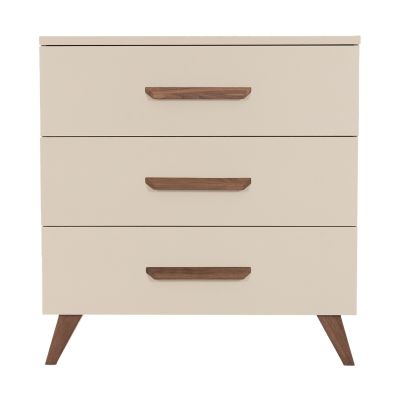 TWF Ledikant 60 x 120 - Commode 3 Laden Salerno Walnoot