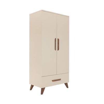 TWF Ledikant 60 x 120 - Commode XL 3 Laden 1 Deur Salerno Metaal - Hanglegkast 2 Deuren 1 Lade Salerno Walnoot