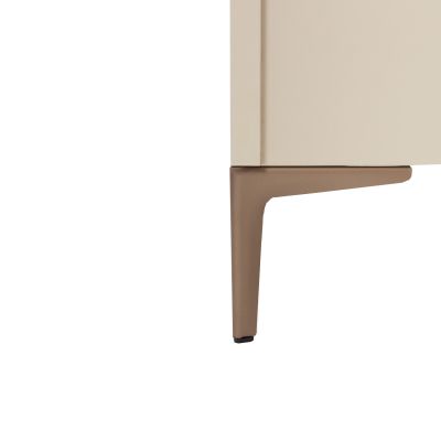 TWF Ledikant 60 x 120 - Commode XL 3 Laden 1 Deur Metaal - Hanglegkast XL 3 Deuren 2 Lade Salerno Metaal