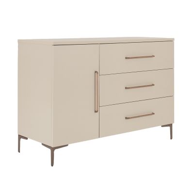 TWF Ledikant 60 x 120 - Commode XL 3 Laden 1 Deur Salerno Metaal - Hanglegkast 2 Deuren 1 Lade Salerno Metaal