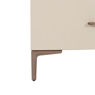 TWF Ledikant 60 x 120 - Commode XL 3 Laden 1 Deur Salerno Metaal - Hanglegkast 2 Deuren 1 Lade Salerno Metaal