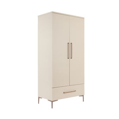 TWF Ledikant 60 x 120 - Commode 3 Laden - Hanglegkast 2 Deuren 1 Lade Salerno Metaal