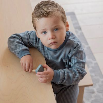 Feetje Pyjama Wafel Ijs Blauw 80