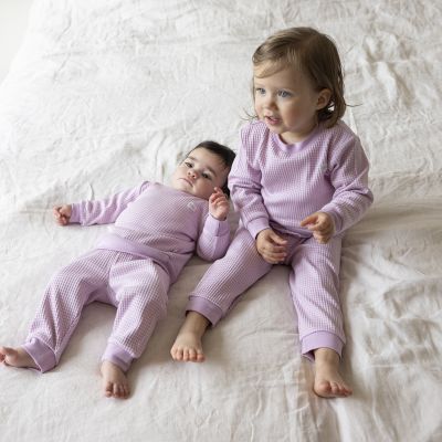 Feetje Wafelpyjama - Maat 62 - Lila Feetje Wafelpyjama - Maat 62 - Lila