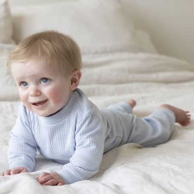Feetje Wafelpyjama - Maat 80 - Babyblue Feetje Wafelpyjama - Maat 80 - Babyblue