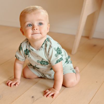 Feetje Premium Summerwear Shortama - Timmy Turtle - Mt. 74 - Mint