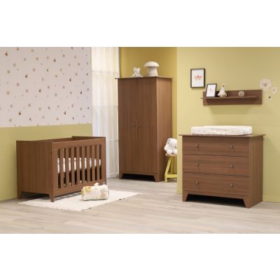 Interbaby Ledikant 60 x 120 cm - Commode 3 Lades - Kast - Nardo