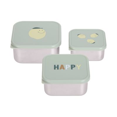 Lässig Snackbox Roestvrij Staal Happy Fruits