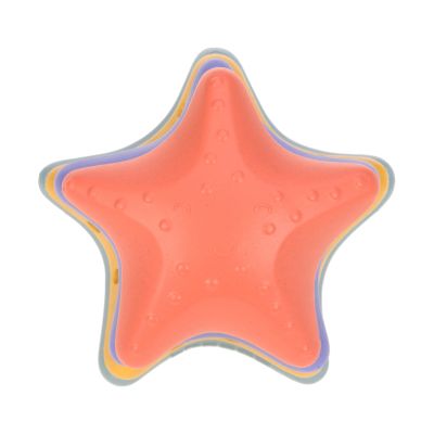 Lässig Starfish Stacking Toy - Pink / Lilac / Yellow / Blue