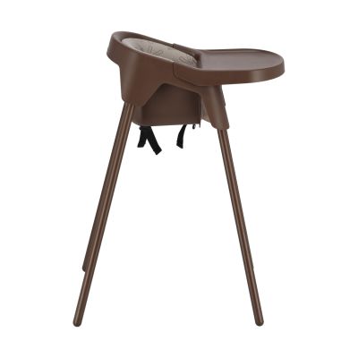 Stoohl Kinderstoel incl. Zitverkleiner + Eetblad + Tuigje - Chocolate