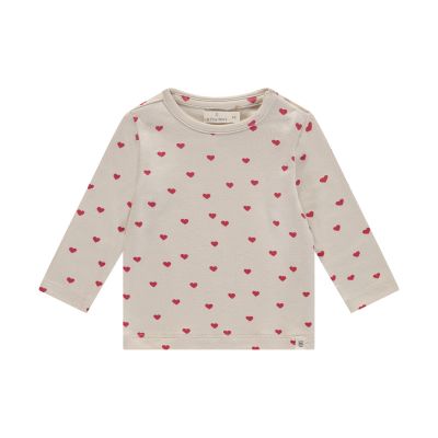 A Tiny Story Hearts Longsleeve - Pearl
