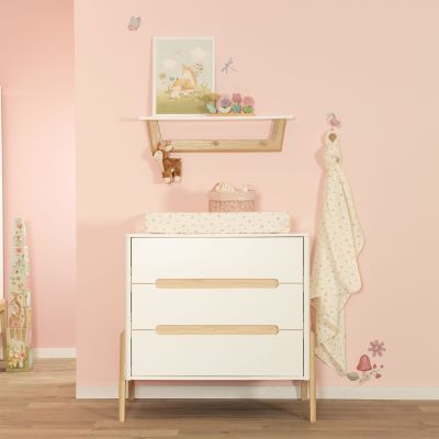 TWF Ledikant 70 x 140 Incl. Juniorzijde - Commode 3 Laden - Hanglegkast Larvik TWF Ledikant 70 x 140 Incl. Juniorzijde - Commode 3 Laden - Hanglegkast Larvik