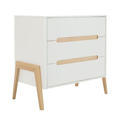TWF Ledikant 70 x 140 Incl. Juniorzijde - Commode 3 Laden - Hanglegkast Larvik TWF Ledikant 70 x 140 Incl. Juniorzijde - Commode 3 Laden - Hanglegkast Larvik