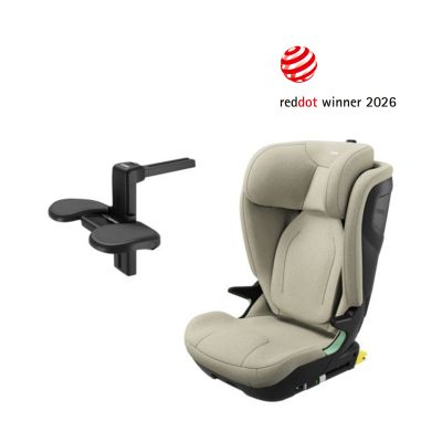 Thule Autostoel Palm Booster + Thule Palm Voetsteun - Soft Beige Thule Autostoel Palm Booster + Thule Palm Voetsteun - Soft Beige