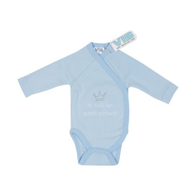 VIB Romper - Je suis un petit prince - Bleu clair/Argent