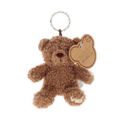 VIB Pluche Teddy Beer Sleutelhanger - 18 cm - Bruin