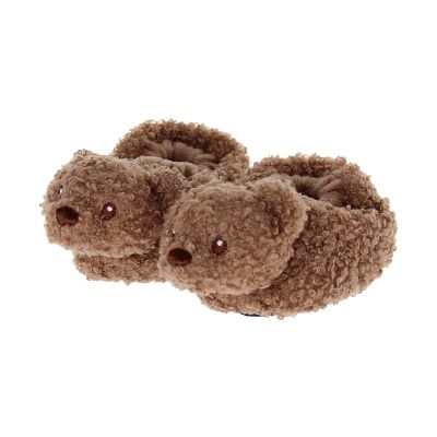 Chaussons en peluche VIB Teddy - 0-3 mois - Marron