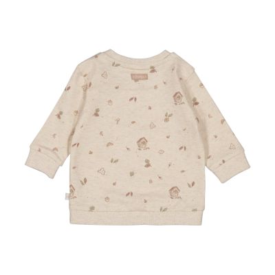 Feetje Fall Favorites Print Sweater - Maat 50 - Offwhite Melange