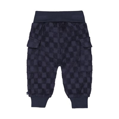 Feetje Let's Go! Geruite Badstof Broek - Maat 56 - Marine
