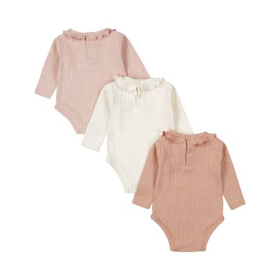 Dirkje Romper Lange Mouw Multi Colour Pink 3-Pack 62/68