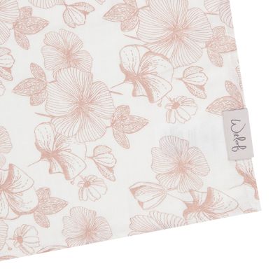 Witlof For Kids Multidoek Hydrofiel XL Flower Powder 110 x 110 cm