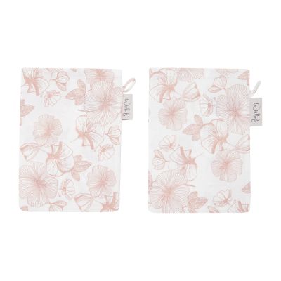 Witlof For Kids Washand - Hydrofiel - 2-Pack - Flower Powder