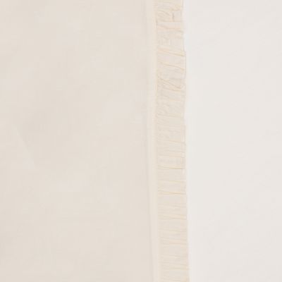 Witlof For Kids Ledikantlaken Tuck-Inn Ruffle Off White 60 x 120 cm