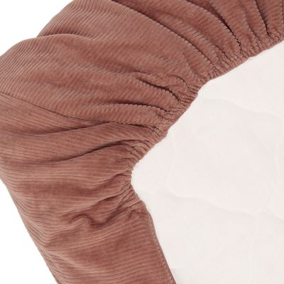 Witlof For Kids Ledikantdeken Tuck-Inn Dusty Pink Velvet Rib 60 x 120 cm