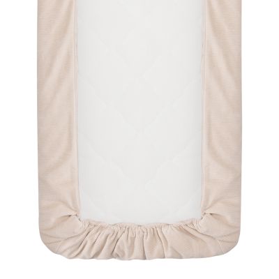 Witlof For Kids Ledikantdeken Tuck-Inn Soft Sand Velvet Rib 60 x 120 cm