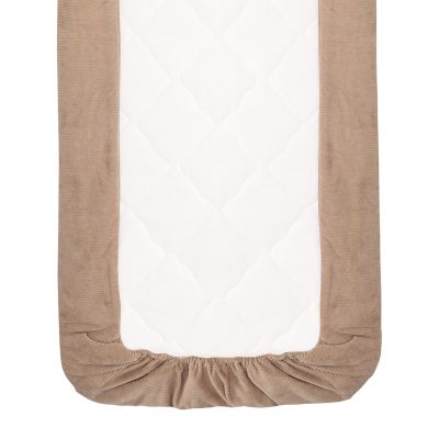 Witlof For Kids Ledikantdeken Tuck-Inn Urban Taupe Velvet Rib 60 x 120 cm