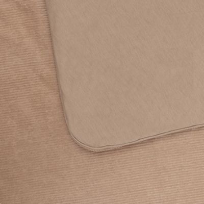 Witlof For Kids Ledikantdeken Tuck-Inn Urban Taupe Velvet Rib 60 x 120 cm