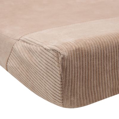 Witlof For Kids Aankleedkussenhoes Urban Taupe Velvet Rib 70 x 50 cm