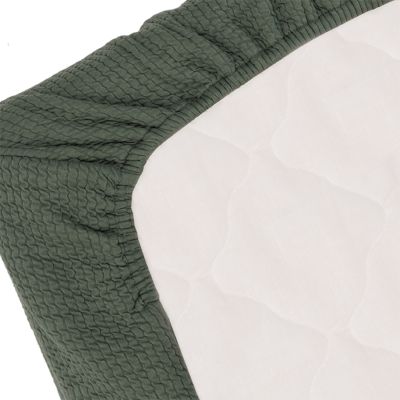 Witlof For Kids Wiegdeken Tuck-Inn Forest Green Waves 40 x 80 cm