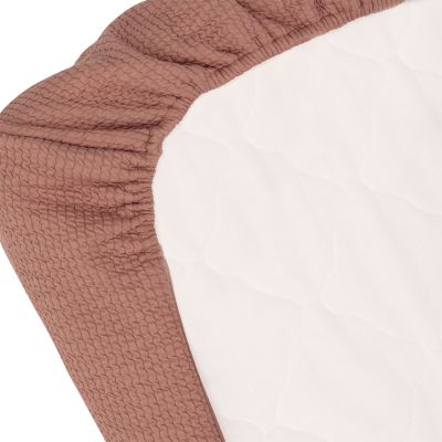 Witlof For Kids Ledikantdeken Tuck-Inn Dusty Pink Waves 60 x 120 cm