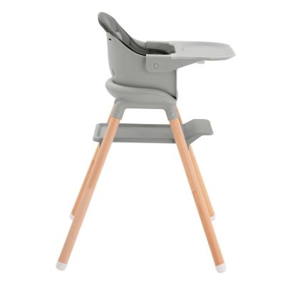 Kikkaboo Kinderstoel 2 in 1 Woody Grijs