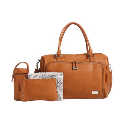 Isoki Double Zip Satchel - Avalon/Tan Isoki Double Zip Satchel - Avalon/Tan
