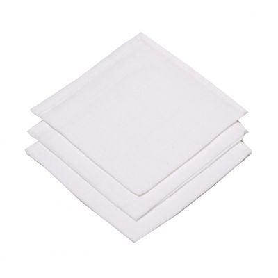 Meyco Monddoekjes - 3-Pack - 30x30cm - Hydrofiel - Uni White