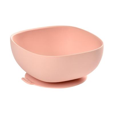 Beaba Kom + Zuignap Siliconen Pink