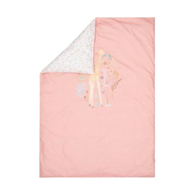 Little Dutch Blooming Safari Ledikant Dekbedovertrek - 100 x 140 cm - Roze