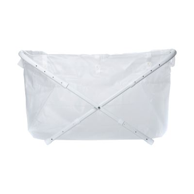 BiBaBad Opvouwbaar Badje Wit 80-100 cm
