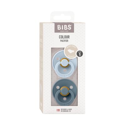 BiBs Fopspeen - Anatomisch - 2 Stuks - 0-6 Mnd - Baby Blue/Petrol