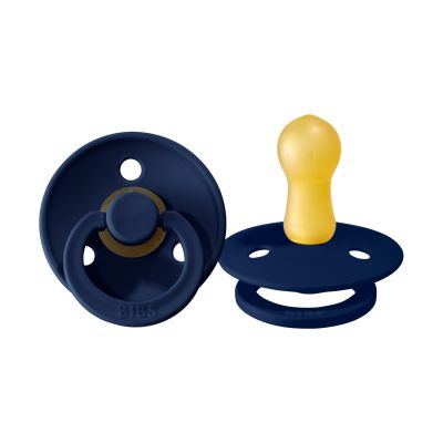 BiBs Fopspeen - Rond - 2 Stuks - 0-6 Mnd - Petrol/Deep Space 