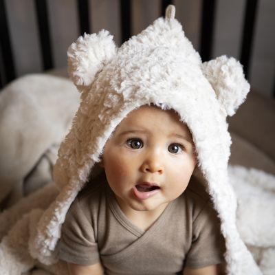 Baby's Only Wikkeldeken Met Oortjes Snow Wolwit