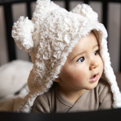 Baby's Only Wikkeldeken Met Oortjes Snow Wolwit