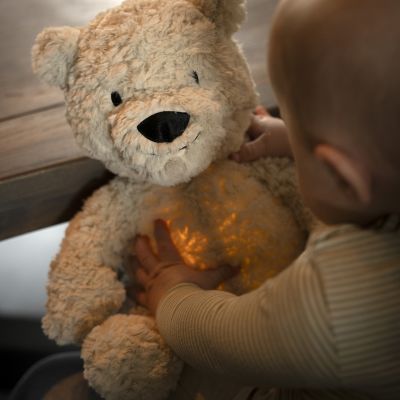 Baby’s Only Knuffelbeer Bo met Slaaptrainer – Warm Linen