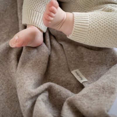 Baby's Only Newborn Deken - Merino Fine - Meadow Sand 