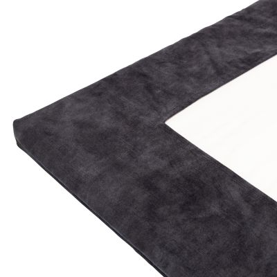 Kidsmill parkmatras Hoes - Velours - 75 x 95 - Graphite