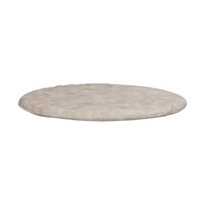 Kidsmill Boxmatras Hoes Rond Velours Natural 90 doorsnede